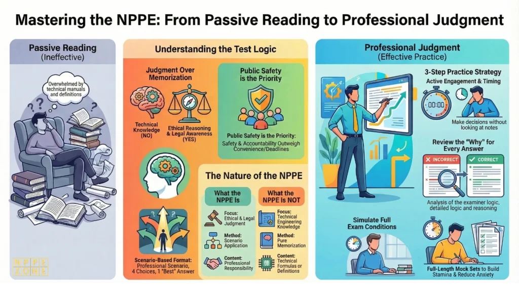 Prepare effectively with NPPE practice exam questions designed for Canadian engineers. Explore sample NPPE exam questions and answers, realistic practice tests, and proven strategies to improve ethics, law, and professional judgment so you can pass with confidence.